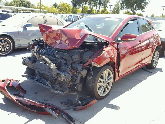 KMHD35LH0GU322126 - 2016 HYUNDAI ELANTRA GT BURGUNDY photo 2