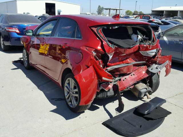 KMHD35LH0GU322126 - 2016 HYUNDAI ELANTRA GT BURGUNDY photo 3