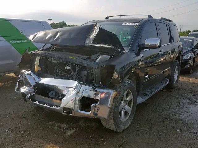 5N1AA08B26N702271 - 2006 NISSAN ARMADA SE BLACK photo 2