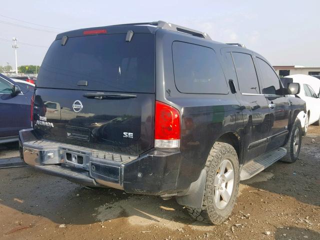 5N1AA08B26N702271 - 2006 NISSAN ARMADA SE BLACK photo 4