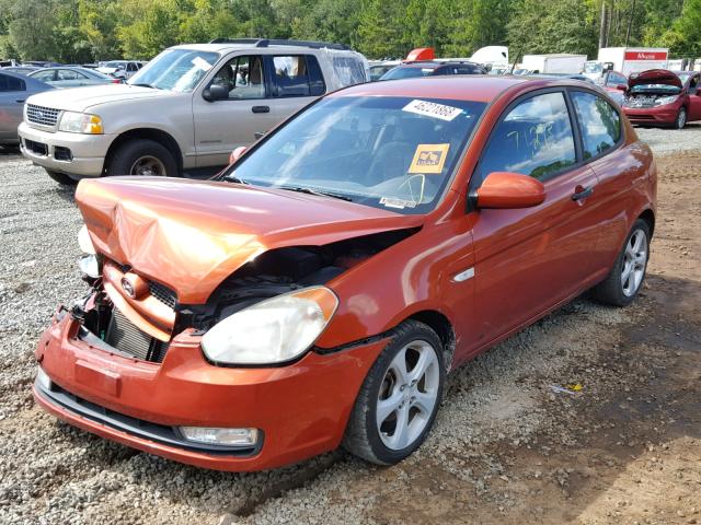 KMHCN36C89U134130 - 2009 HYUNDAI ACCENT SE RED photo 2