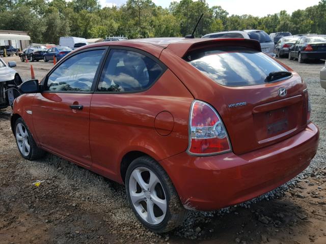 KMHCN36C89U134130 - 2009 HYUNDAI ACCENT SE RED photo 3