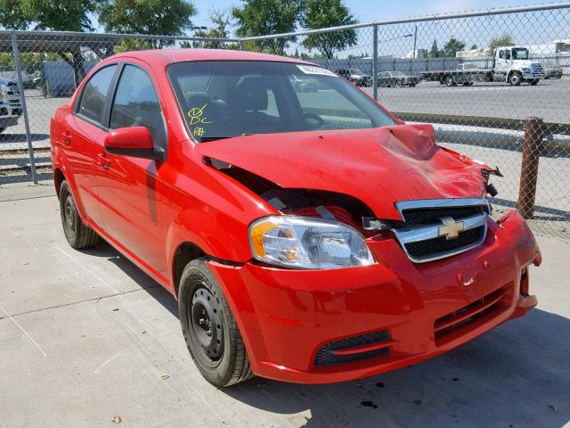 KL1TD5DE2AB126197 - 2010 CHEVROLET AVEO LS RED photo 1