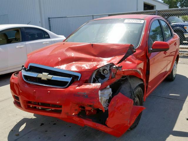 KL1TD5DE2AB126197 - 2010 CHEVROLET AVEO LS RED photo 2