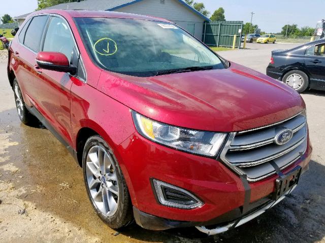 2FMPK3K9XHBC54777 - 2017 FORD EDGE TITAN RED photo 1