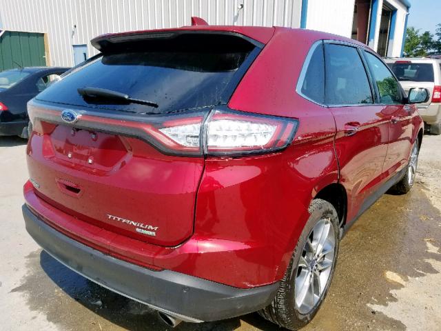 2FMPK3K9XHBC54777 - 2017 FORD EDGE TITAN RED photo 4