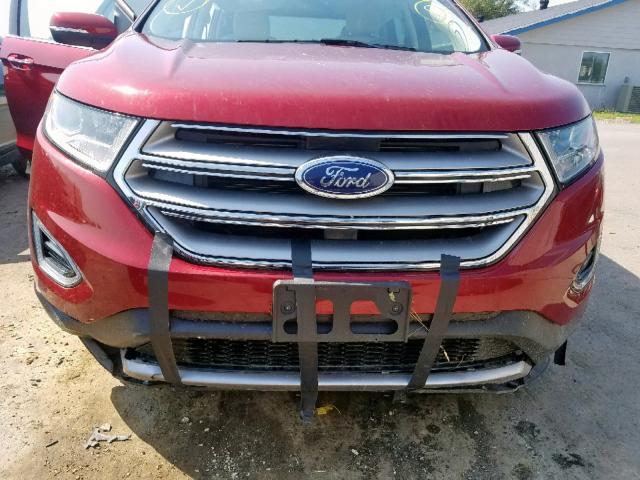 2FMPK3K9XHBC54777 - 2017 FORD EDGE TITAN RED photo 9