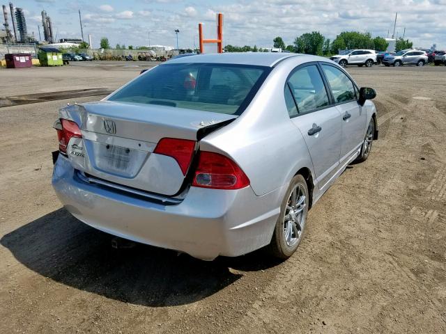 2HGFA15297H008984 - 2007 HONDA CIVIC DX SILVER photo 4