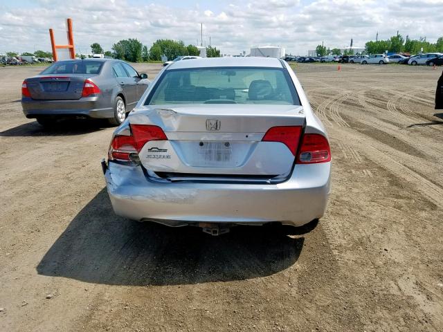 2HGFA15297H008984 - 2007 HONDA CIVIC DX SILVER photo 9