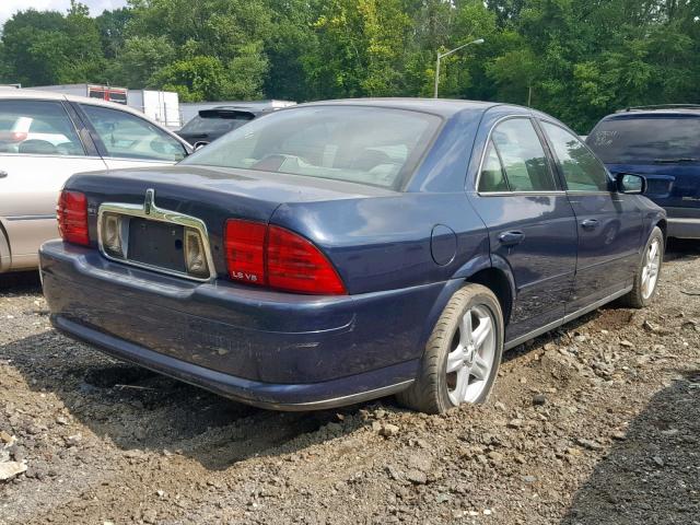 1LNHM87A01Y704024 - 2001 LINCOLN LS BLUE photo 4