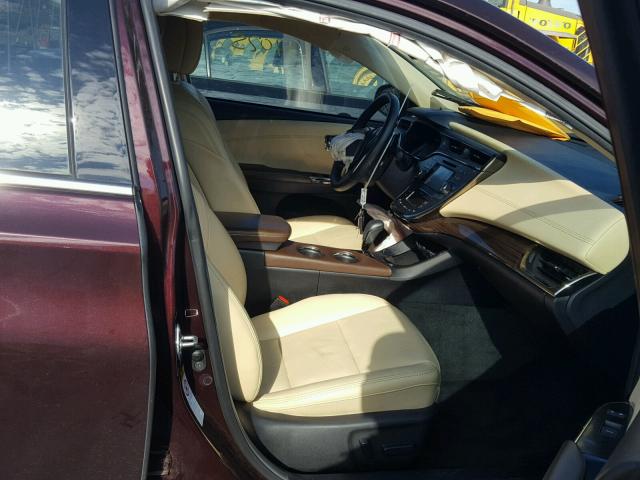 4T1BK1EB2FU175950 - 2015 TOYOTA AVALON XLE MAROON photo 5