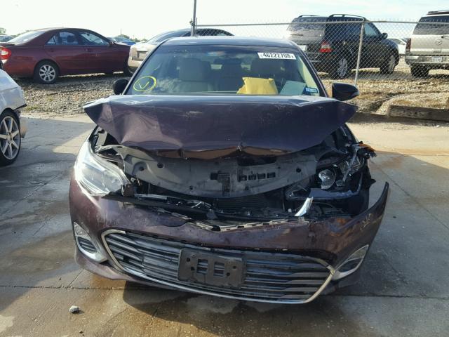 4T1BK1EB2FU175950 - 2015 TOYOTA AVALON XLE MAROON photo 9