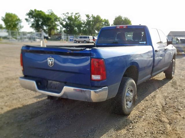 3D73Y3CL2BG588520 - 2011 DODGE RAM 3500 BLUE photo 4