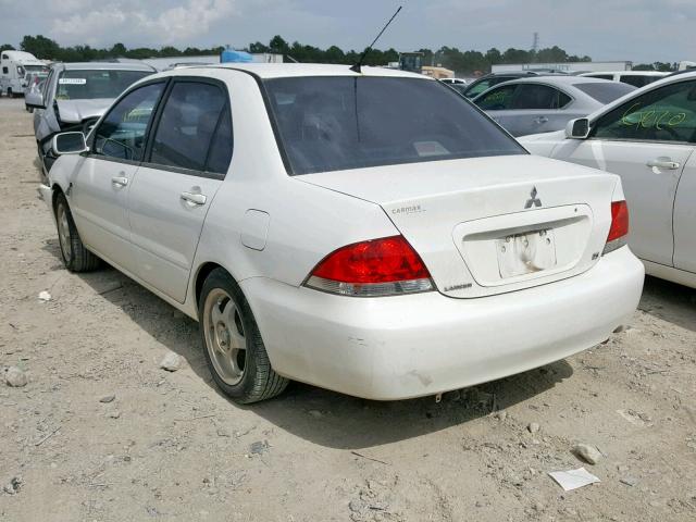 JA3AJ26E15U026993 - 2005 MITSUBISHI LANCER ES WHITE photo 3