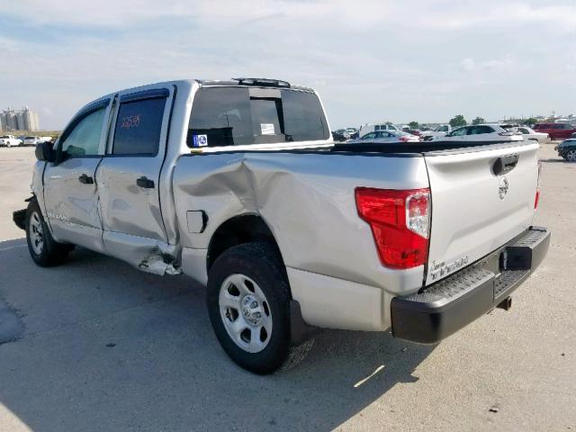 1N6AA1EK8HN516541 - 2017 NISSAN TITAN S SILVER photo 3