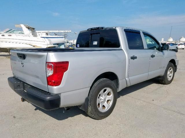 1N6AA1EK8HN516541 - 2017 NISSAN TITAN S SILVER photo 4