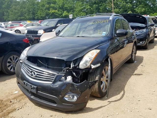 JNKAJ09FX8M352000 - 2008 INFINITI EX35 BASE BLACK photo 2