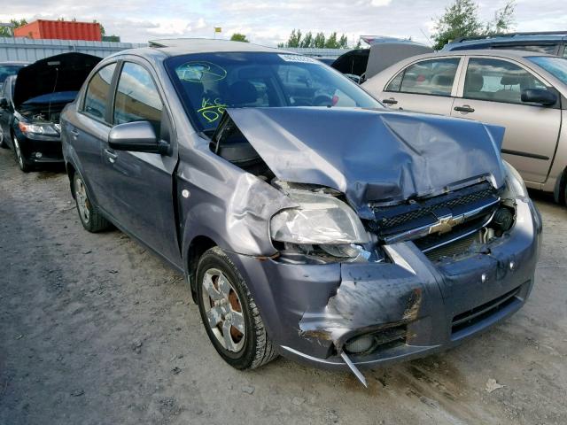 KL1TG55628B246865 - 2008 CHEVROLET AVEO LT GRAY photo 1