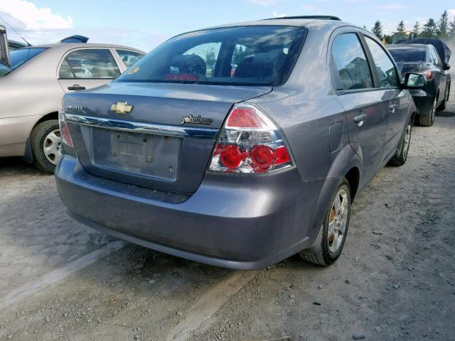 KL1TG55628B246865 - 2008 CHEVROLET AVEO LT GRAY photo 4