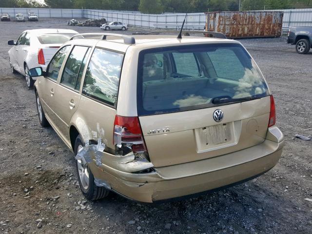 WVWSL61J94W002830 - 2004 VOLKSWAGEN JETTA GLS GOLD photo 3