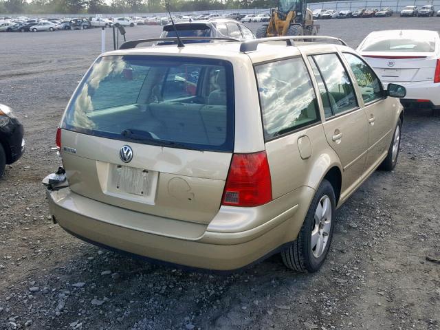 WVWSL61J94W002830 - 2004 VOLKSWAGEN JETTA GLS GOLD photo 4