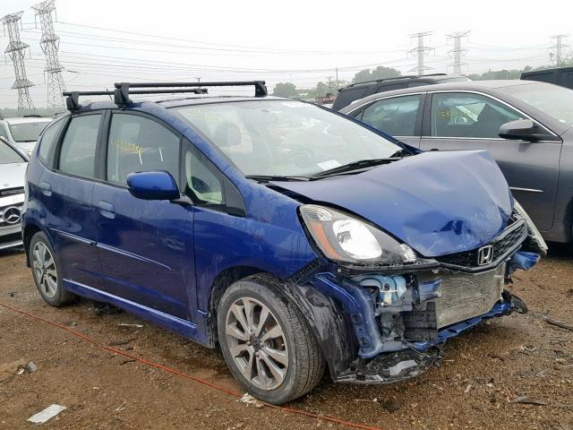 JHMGE8G59DC009458 - 2013 HONDA FIT SPORT BLUE photo 1