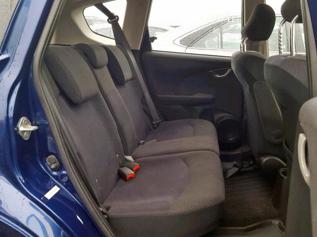 JHMGE8G59DC009458 - 2013 HONDA FIT SPORT BLUE photo 6