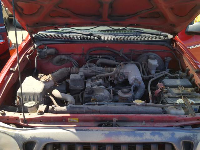 5TENL42NX2Z031546 - 2002 TOYOTA TACOMA RED photo 7