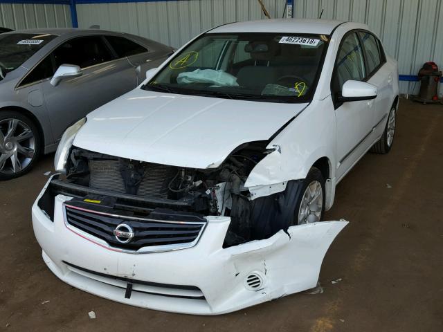 3N1AB6APXBL611479 - 2011 NISSAN SENTRA 2.0 WHITE photo 2