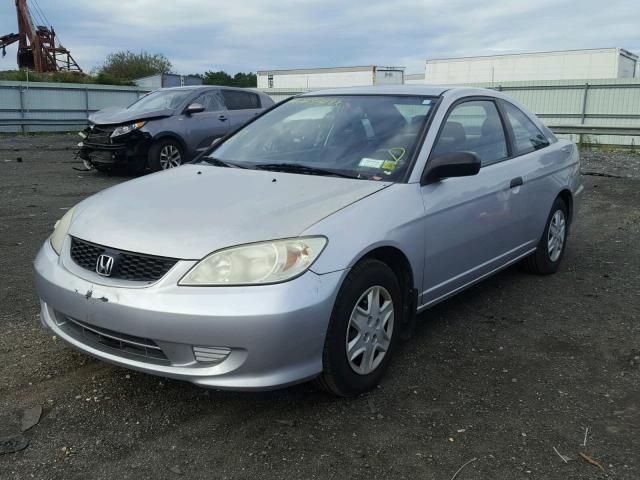 1HGEM22224L805010 - 2004 HONDA CIVIC DX SILVER photo 2