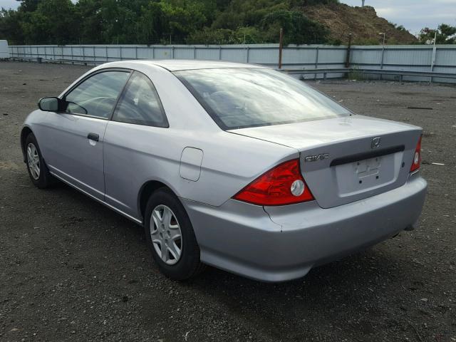 1HGEM22224L805010 - 2004 HONDA CIVIC DX SILVER photo 3