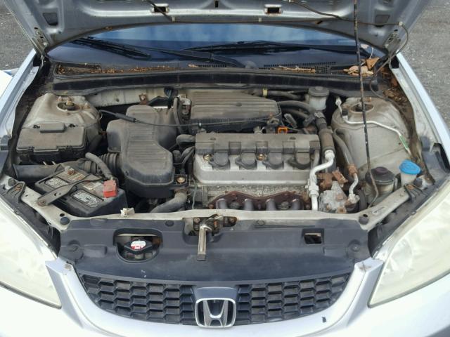 1HGEM22224L805010 - 2004 HONDA CIVIC DX SILVER photo 7