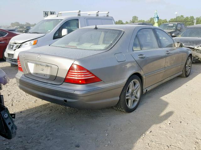 WDBNG70JX6A478947 - 2006 MERCEDES-BENZ S 430 BEIGE photo 4