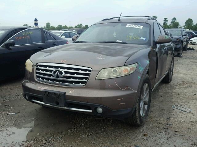 JNRAS08U48X105018 - 2008 INFINITI FX35 BROWN photo 2