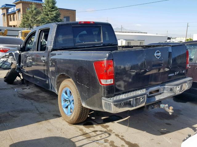 1N6BA0ECXCN318768 - 2012 NISSAN TITAN S BLACK photo 3