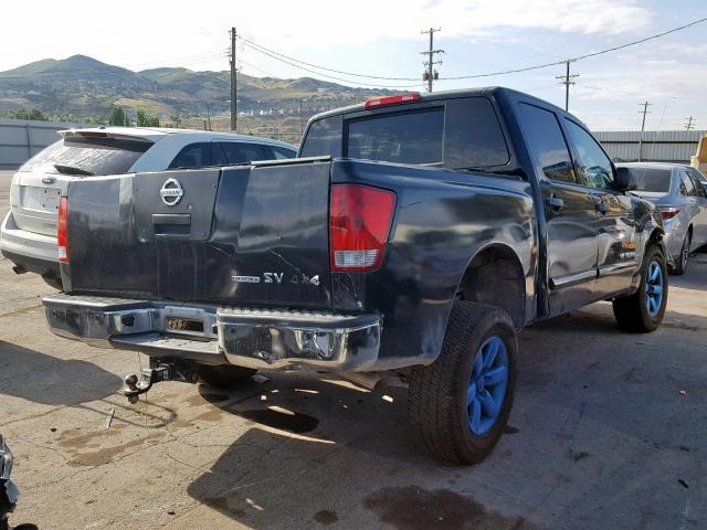 1N6BA0ECXCN318768 - 2012 NISSAN TITAN S BLACK photo 4