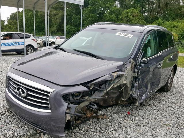 5N1AL0MM1DC341089 - 2013 INFINITI JX35 GRAY photo 2