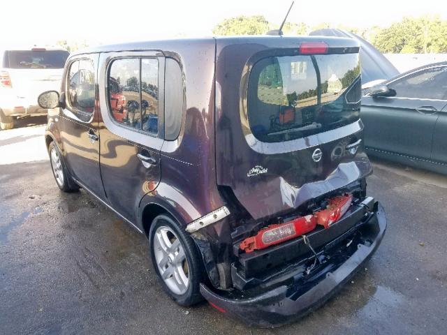 JN8AZ28R99T123417 - 2009 NISSAN CUBE BASE PURPLE photo 3