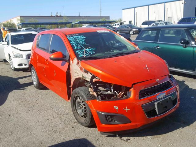 1G1JA6SH0D4217773 - 2013 CHEVROLET SONIC LS ORANGE photo 1