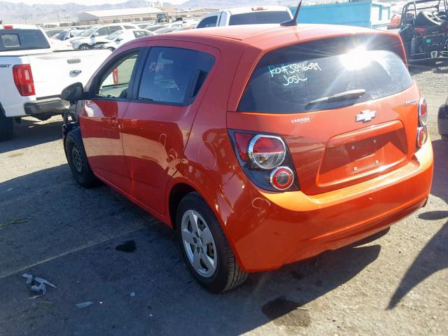 1G1JA6SH0D4217773 - 2013 CHEVROLET SONIC LS ORANGE photo 3