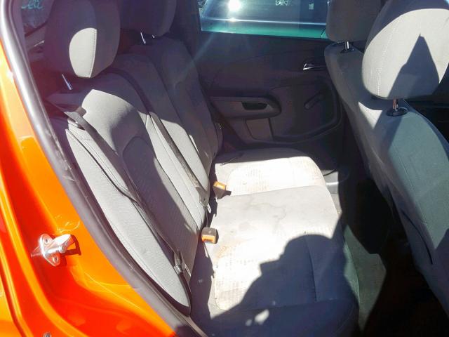 1G1JA6SH0D4217773 - 2013 CHEVROLET SONIC LS ORANGE photo 6
