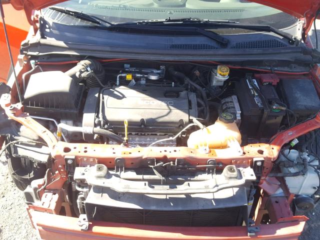 1G1JA6SH0D4217773 - 2013 CHEVROLET SONIC LS ORANGE photo 7