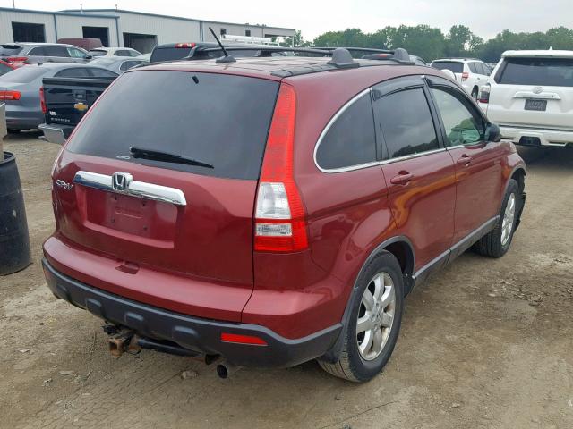 JHLRE48717C123772 - 2007 HONDA CR-V EXL MAROON photo 4