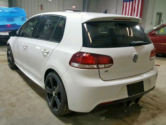 WVWPF7AJ6DW056928 - 2013 VOLKSWAGEN GOLF R WHITE photo 3