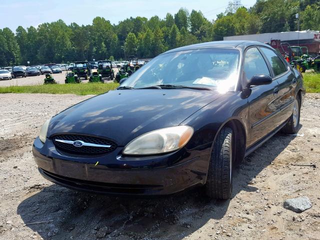 1FAFP55292A254158 - 2002 FORD TAURUS SES BLACK photo 2