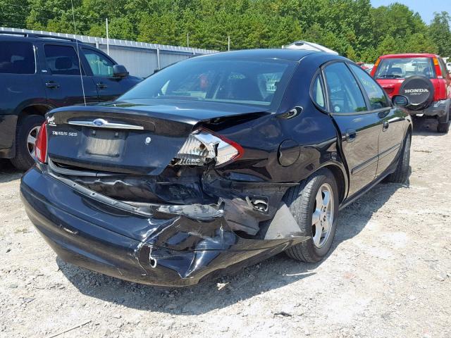 1FAFP55292A254158 - 2002 FORD TAURUS SES BLACK photo 4