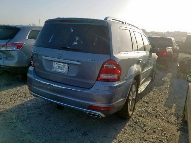 4JGBF2FE2AA595219 - 2010 MERCEDES-BENZ GL 350 BLU SILVER photo 4