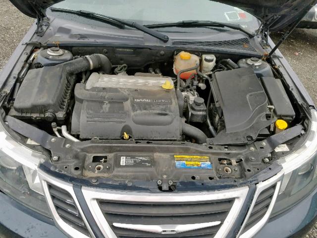 YS3FA7CY4B1308585 - 2011 SAAB 9-3 2.0T BLUE photo 7