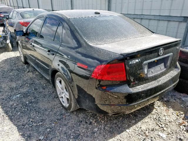 19UUA66296A046344 - 2006 ACURA 3.2TL BLACK photo 3