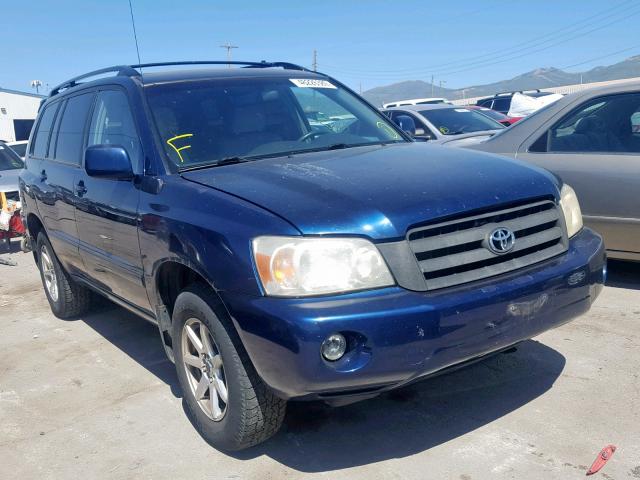 JTEEP21AX70226329 - 2007 TOYOTA HIGHLANDER BLUE photo 1